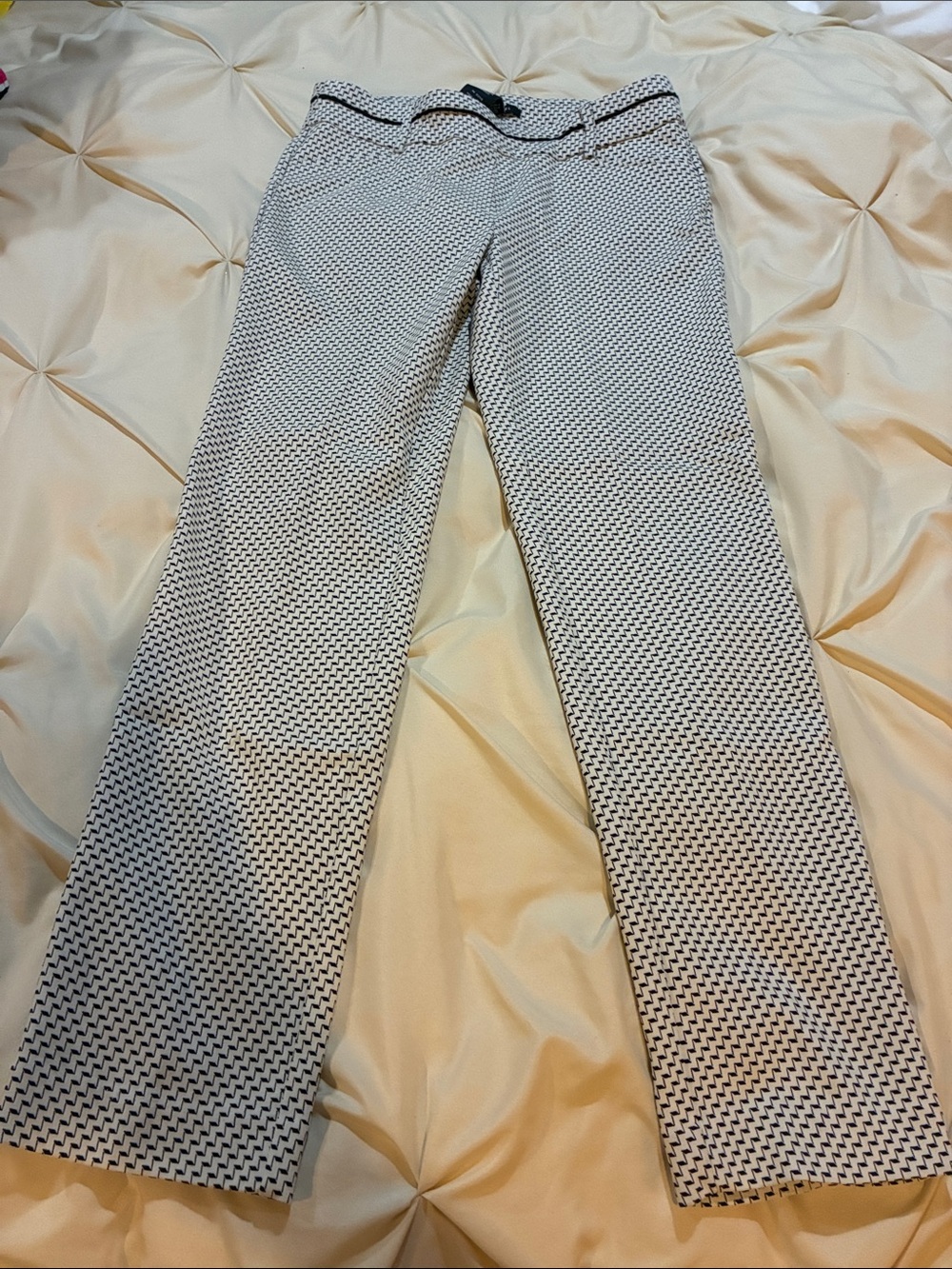 Zac & Rachel Black and White Geometric Print Pants